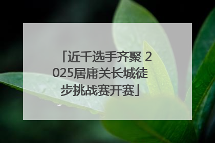 近千选手齐聚 2025居庸关长城徒步挑战赛开赛